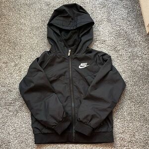 Nike Kids Black Hooded Jacket
